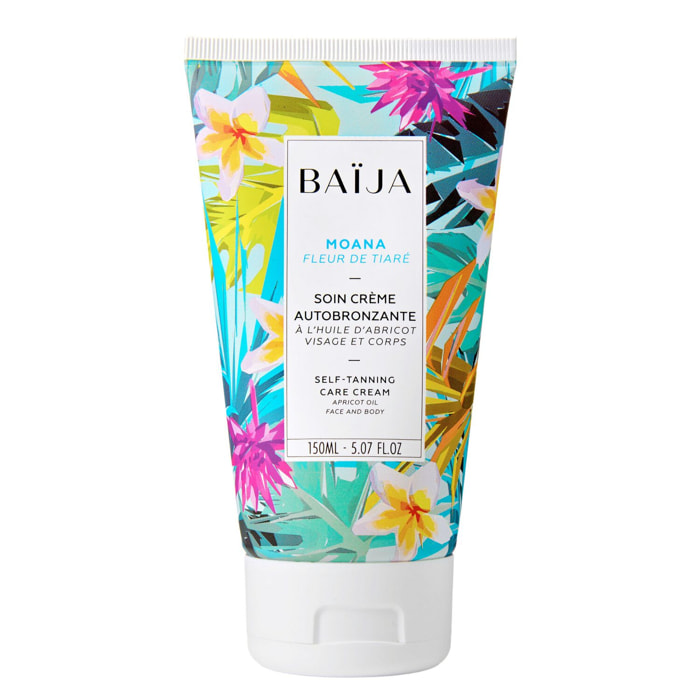 Moana - Soin Crème Autobronzante Visage & Corps à l'Huile d'Abricot 150 ml