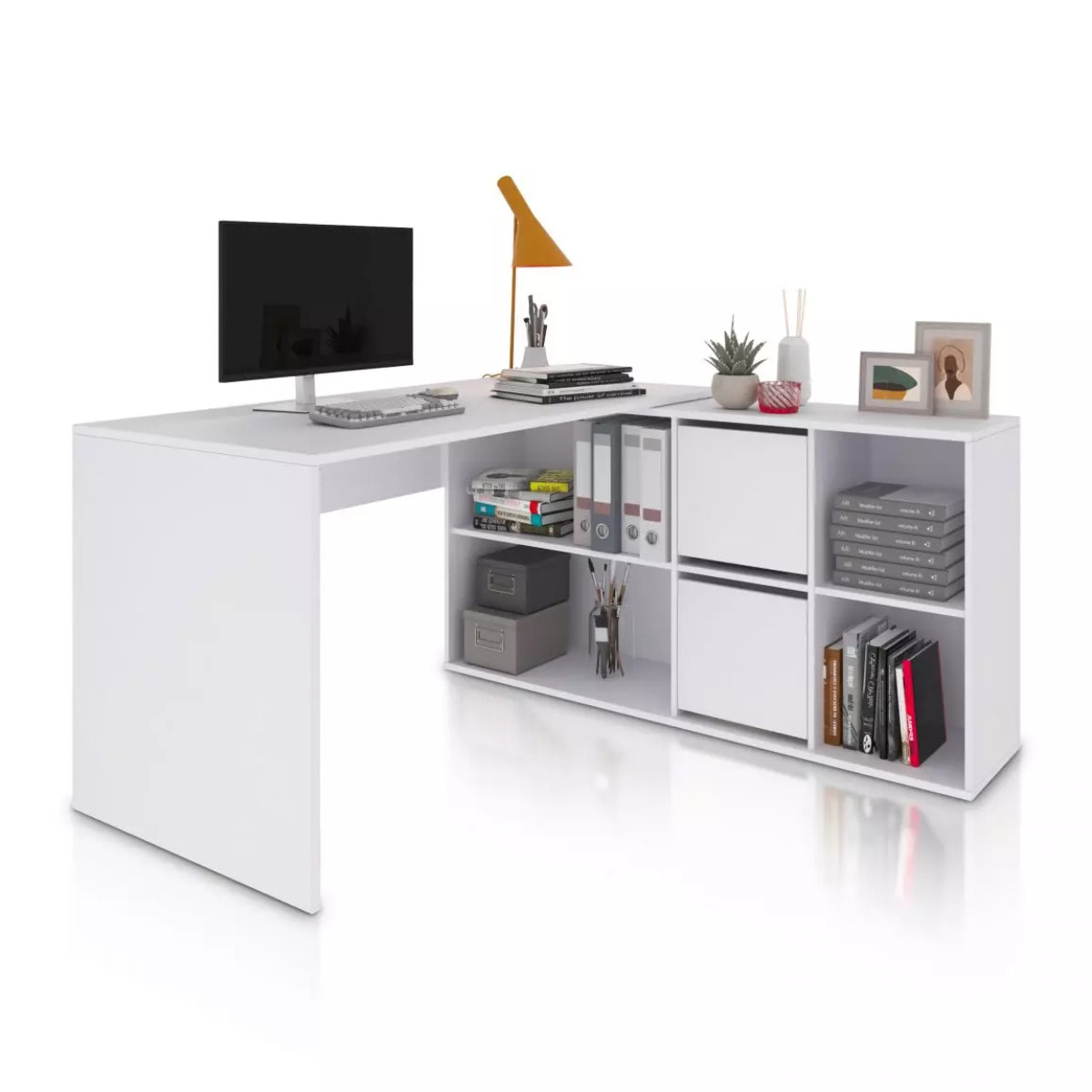 Mesa de escritorio Move Blanco Artik (Blanco Mate)