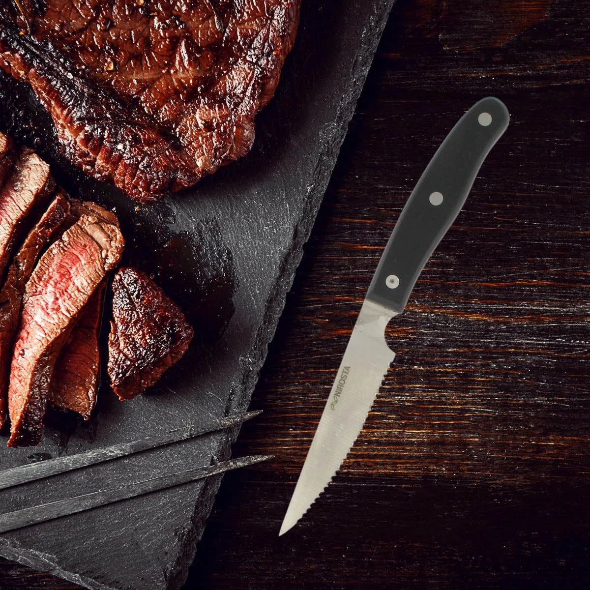 Lot de 6 couteaux à steak 22 cm Nirosta Fit