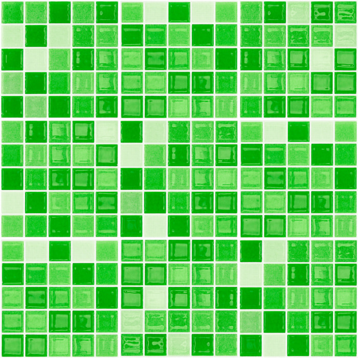 Stickers muraux - Sticker Mural Carrelage adhésif Cuisine Salle de Bain - 9 STICKERS CARREAUX DE CIMENT MOSAÏQUES NUANCE DE VERT