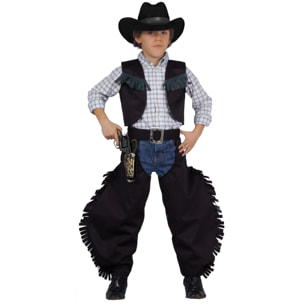 Travestimento Costume Carnevale Pistolero Western Bambino