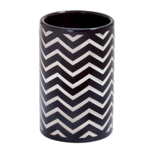 Gobelet Céramique WAVE Noir & Blanc Spirella