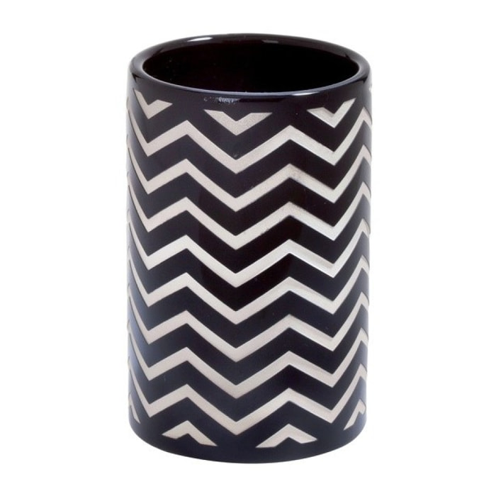 Gobelet Céramique WAVE Noir & Blanc Spirella