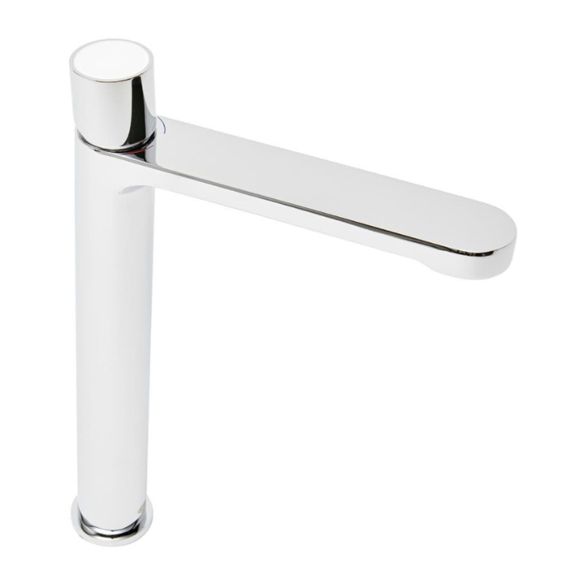 Mitigeur de lavabo XL Fusion avec levier de vidange en verre blanc (SATBSFU285BS)