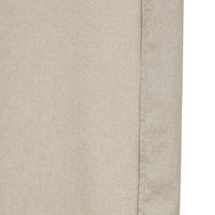 Rideau de douche L180cm beige effet lin