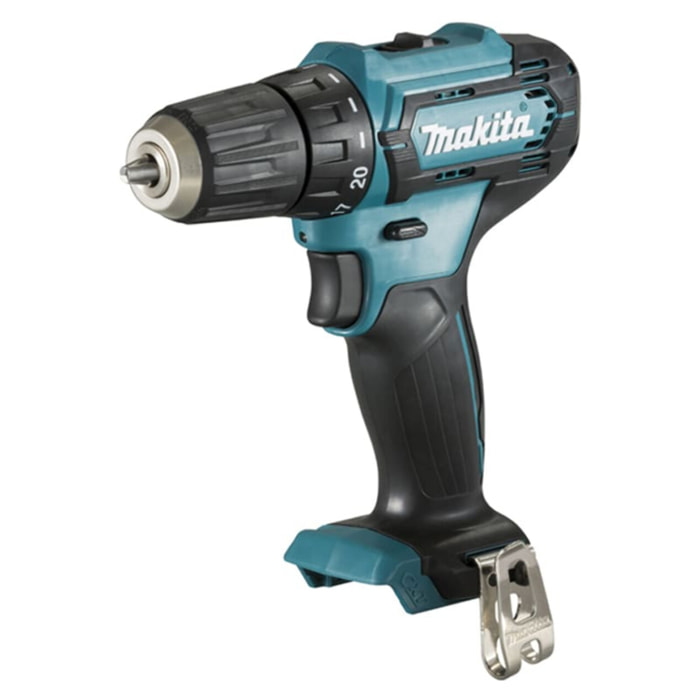 Perceuse visseuse 12 V CXT Ø 10 mm - MAKITA - avec 1 batterie 12v-2.0Ah et 2x18 V-5.0Ah - chargeur - MakPac - DF333DNX10