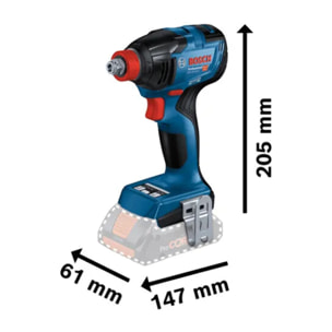 Visseuse à chocs BOSCH GDX 18 V-210 C CLICK/GO - 2 X 5.0 Ah avec chargeur - 06019J0202