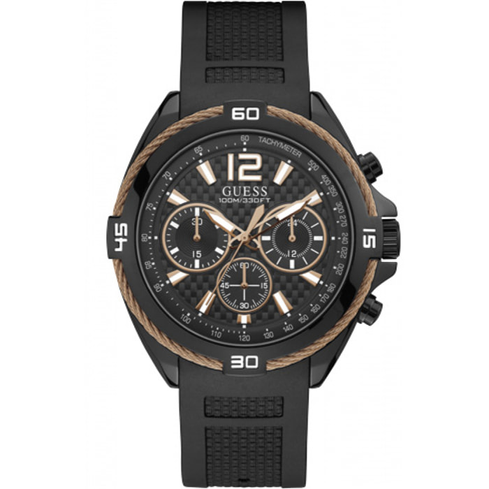 Reloj Guess W1168G3 Hombre Analogico Cuarzo con Correa de Silicona