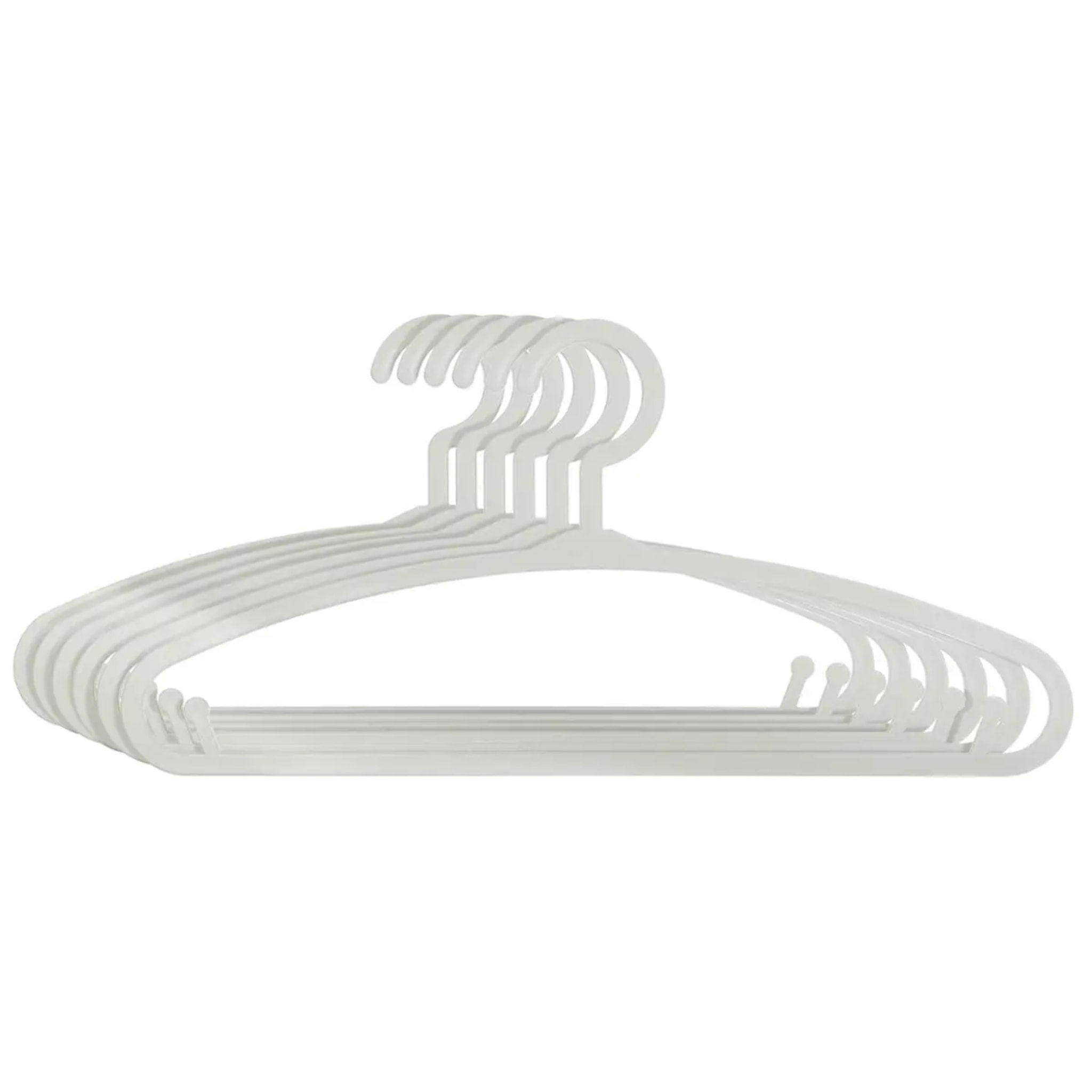 Lot de 6 cintres enfant gris plastique
