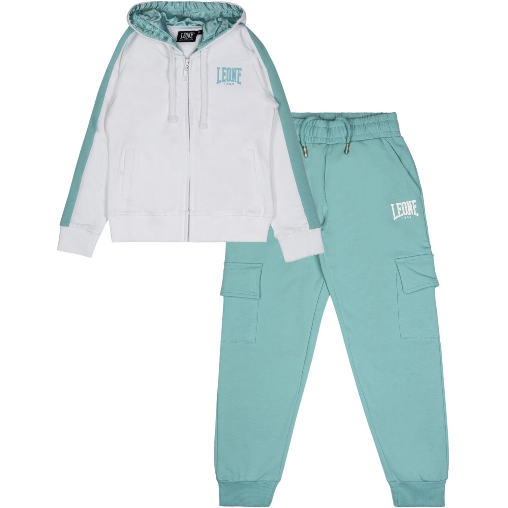 Tuta da bambina in cotone non garzato Leone Summer