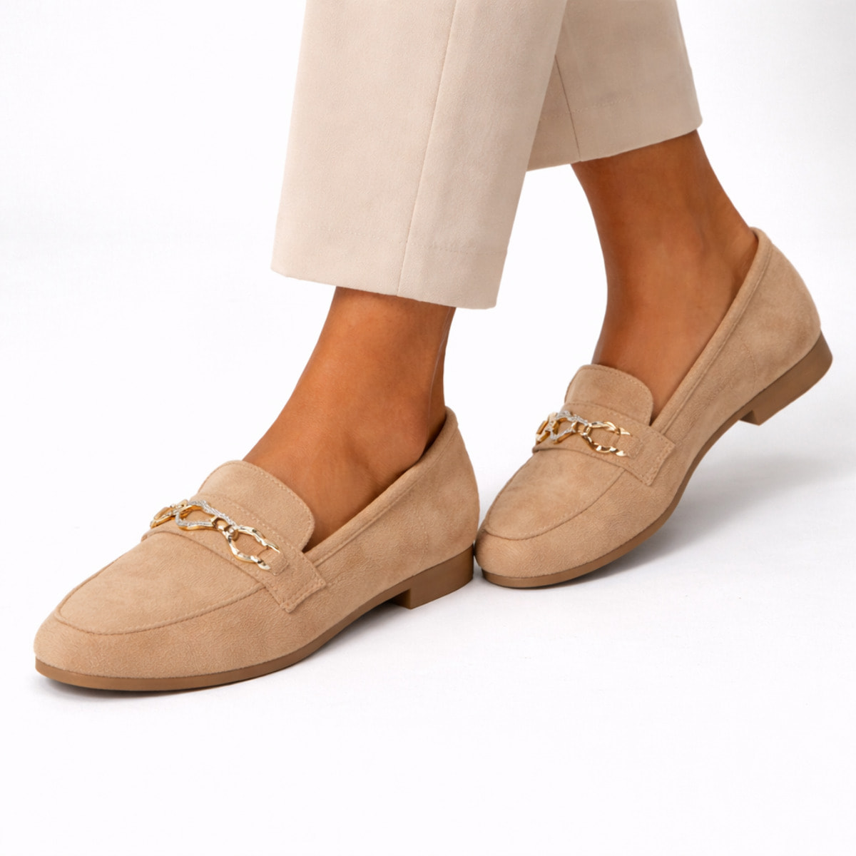 Mocassini con accessorio - tacco 1,0 cm