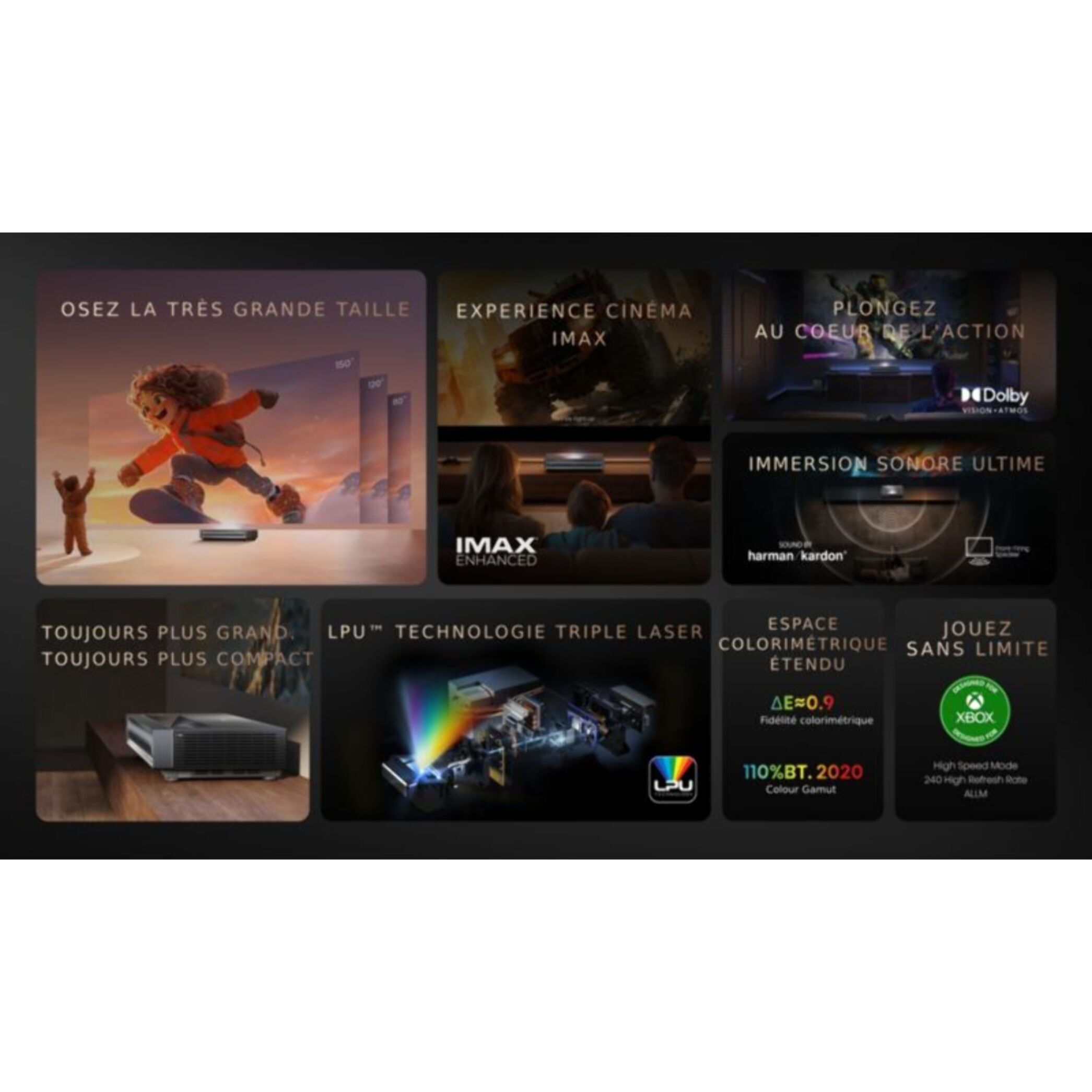 Vidéoprojecteur home cinéma HISENSE PX3-PRO 2024