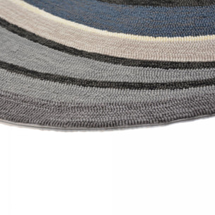 Tapis extérieur tissé kilim rectangle KAFI