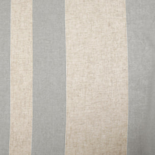 Tissu plombé en voile rayé - Gris