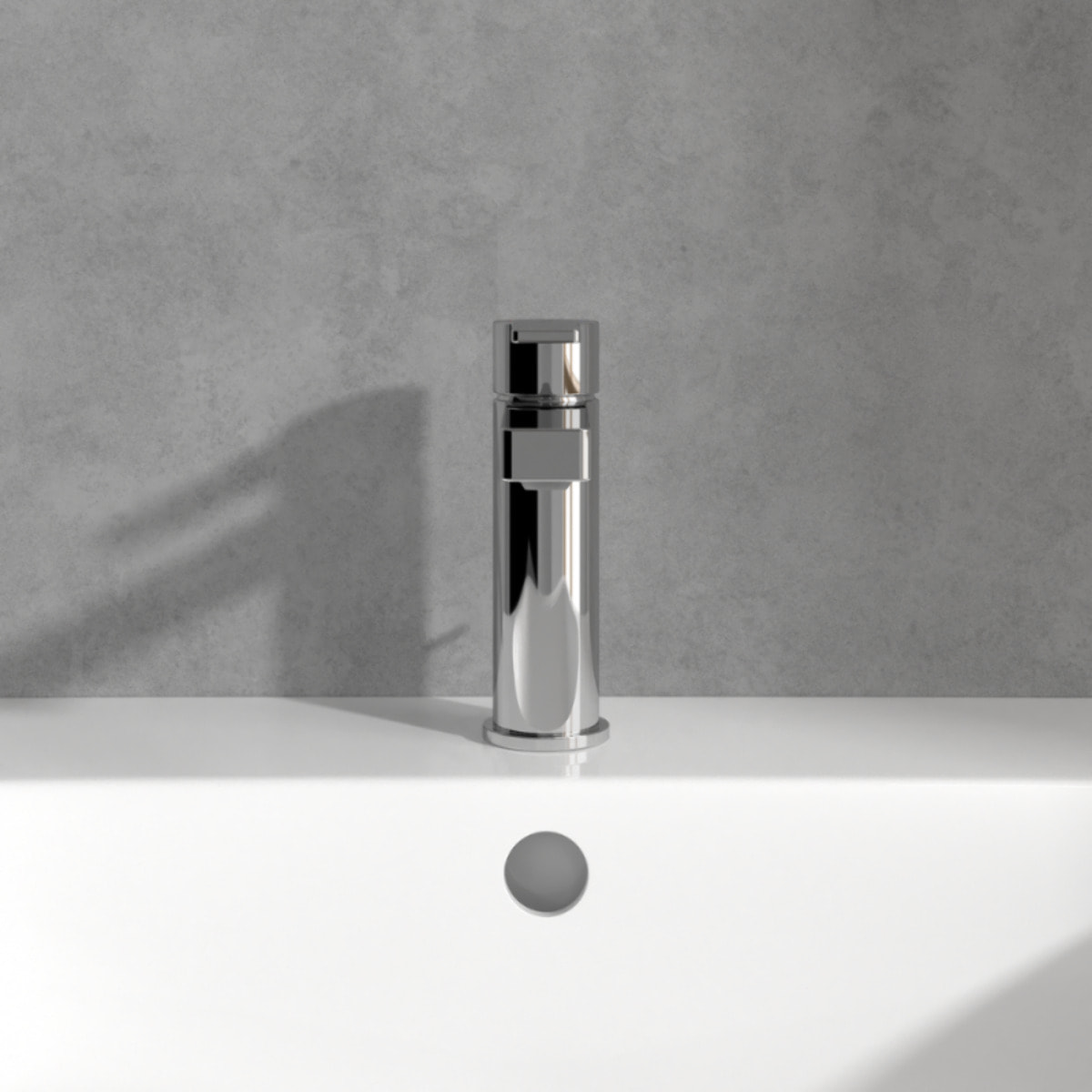 Mitigeur lavabo Architectura avec tirette chrome