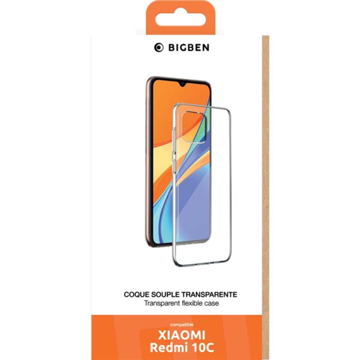 Coque BIGBEN CONNECTED Xiaomi Redmi 10C Silisoft transparent