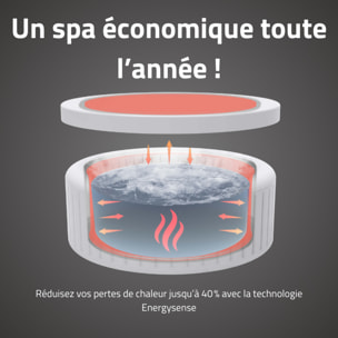 Bestway Spa gonflable rond Lay-Z-Spa Miami AirJet EnergySense 4-6 personnes