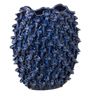 J-Line Vase Yari- céramique - bleu - small