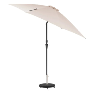 Parasol droit rond "Sisko" blé 2, 7m