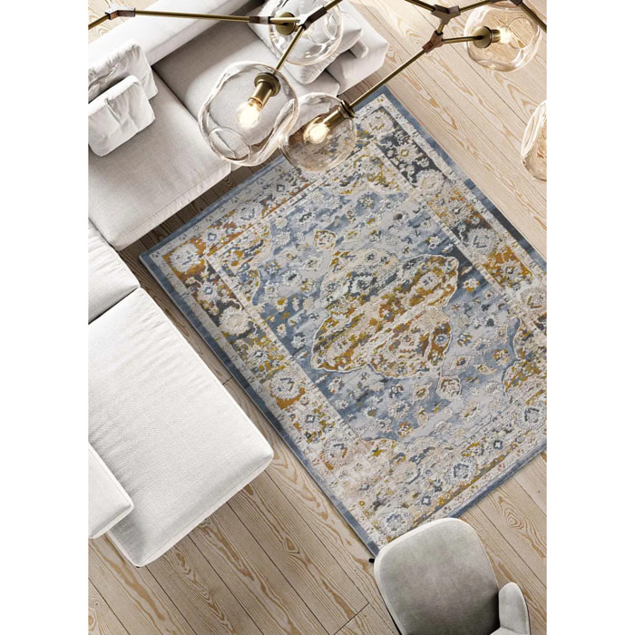 SPRINGS Alfombra estilo vintage de pelo corto multicolor, varias medidas disponibles