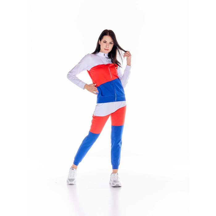 Tuta donna con collo alto e zip linea Live in Colors