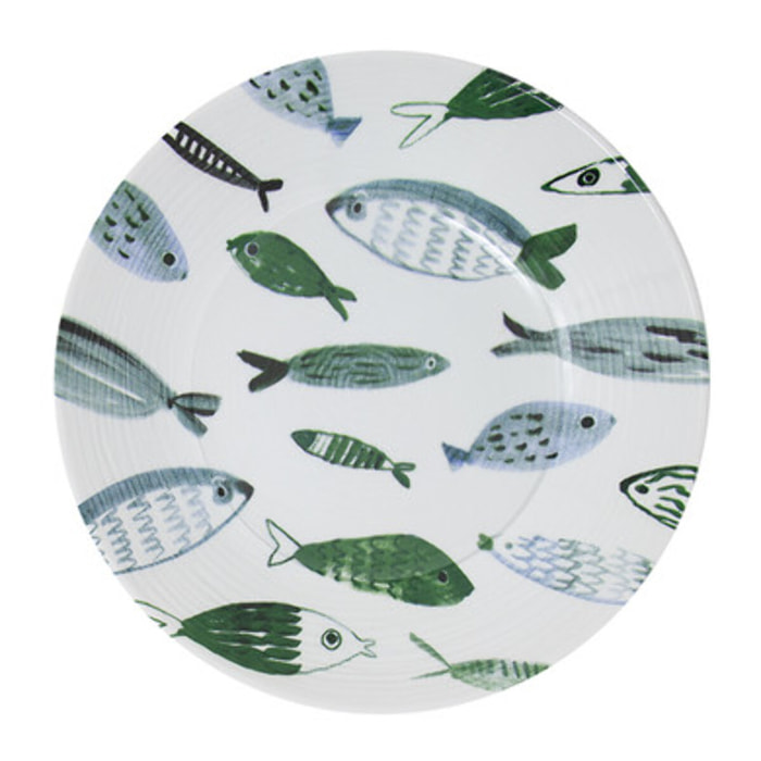 Set 6 piatti fondi Camogli in ceramica sottosmalto