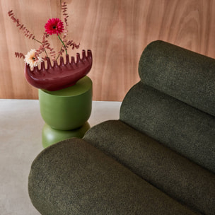 Chauffeuse tissu effet alpaca 1 place (lot de 3) NOVA