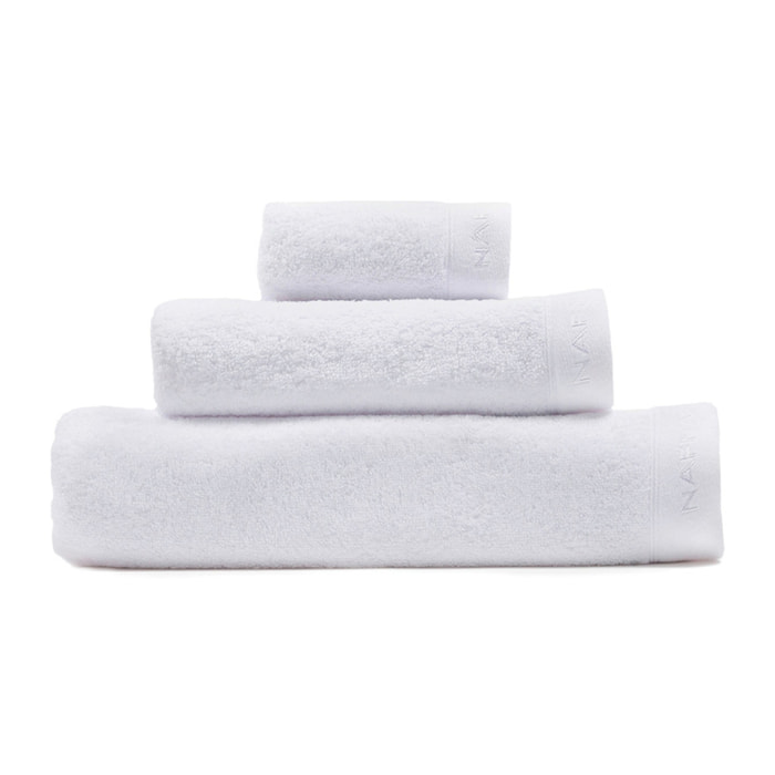 Set de 3 toallas CASUAL 30x50 + 50x90 + 90x150 cm - blanco -