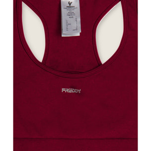 Tuta jumpsuit seamless con schiena scoperta e cuciture shaping