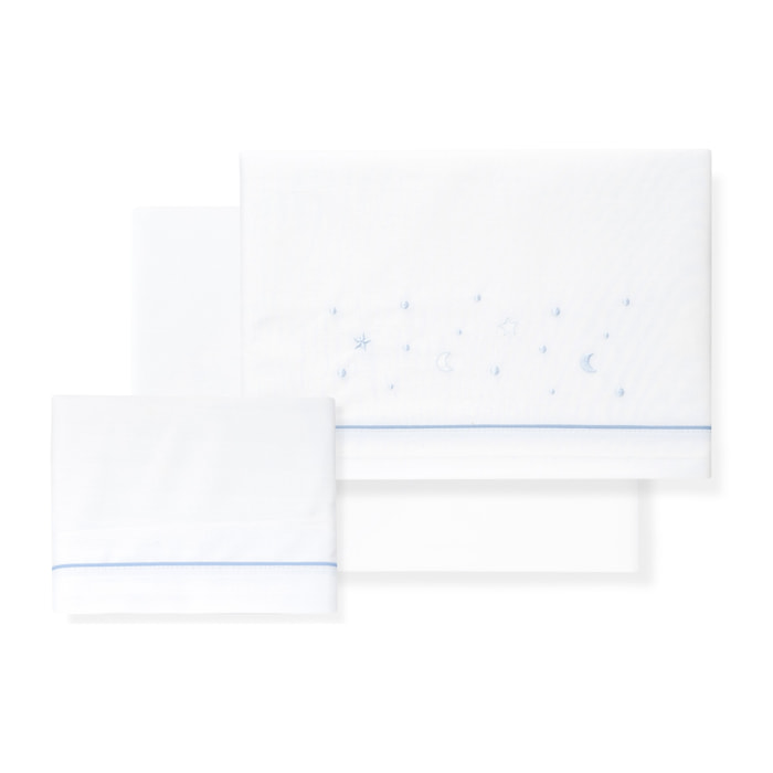 Juego de Sábanas para Minicuna mod. Estrellas Luna