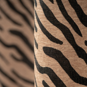 Rideau jacquard zèbre - Noir