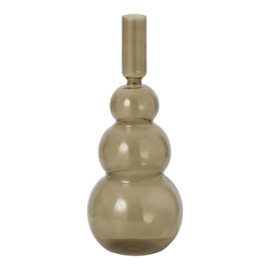 J-Line vase bulles - verre - vert olive