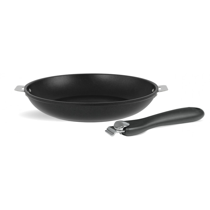 Poêle aluminium Cookway two + poignée Cookway amovible   diamètre 30cm