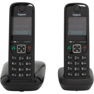 Téléphone sans fil GIGASET AS690 Duo Noir