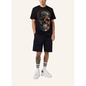 PHILIPP PLEIN Round Neck T-Shirt Lava Skull