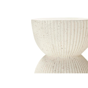 Mesa Auxiliar Taburete Blanco Sedit 38x38x46 Cm