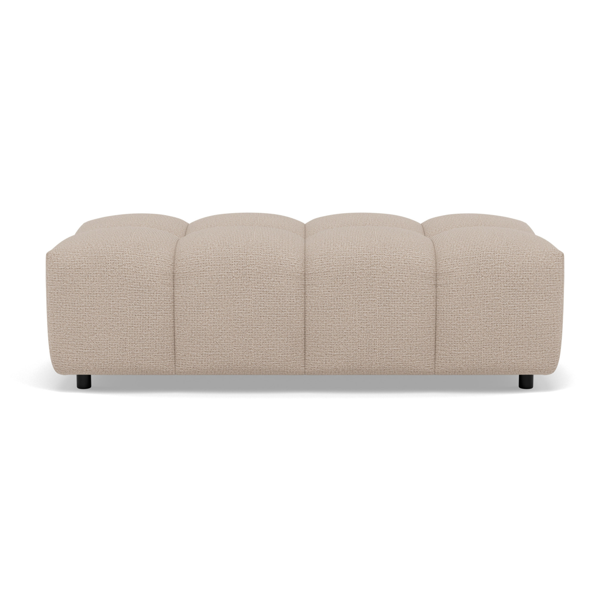 Adelaide - pouf en tissu texturé - Beige