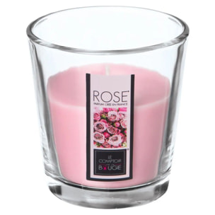 Bougie parfumée - rose - 90g