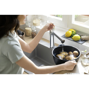 Zesis M33 Mitigeur de cuisine 160 avec douchette extractible 2 jets chromé