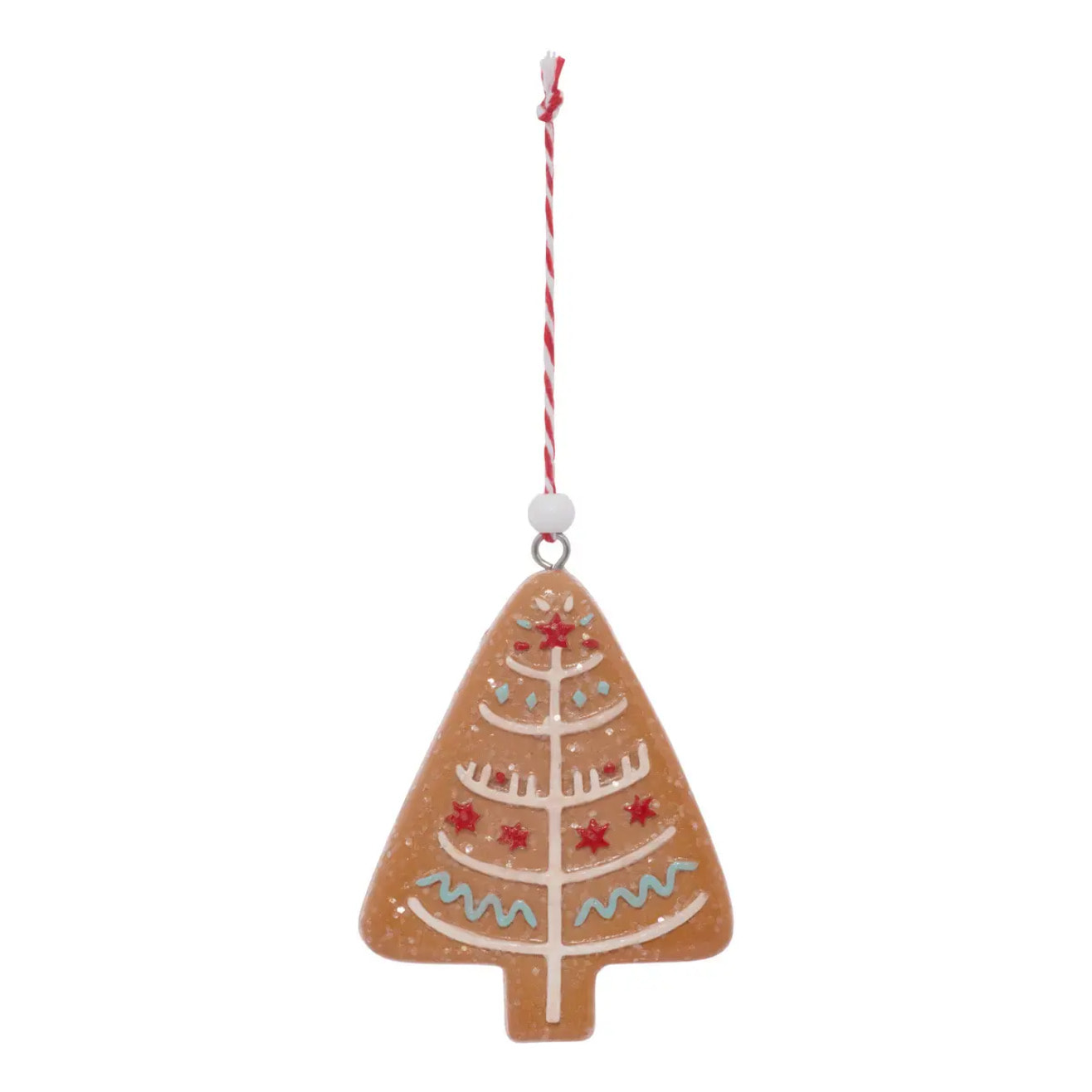 Lot de 3 suspensions de sapin biscuits en résine 8 cm