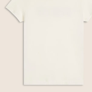T-Shirt in jersey modal con Logo Strass