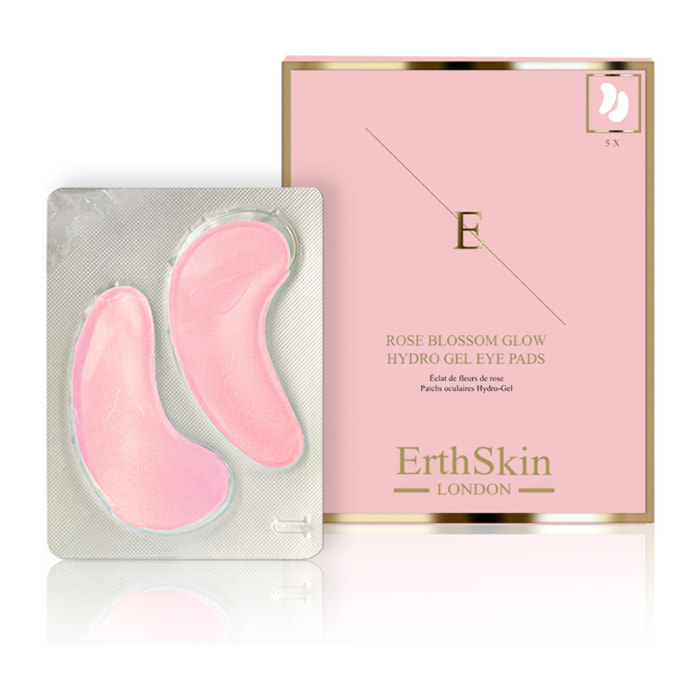 Almohadillas de hidrogel para ojos Rose Blossom Glow