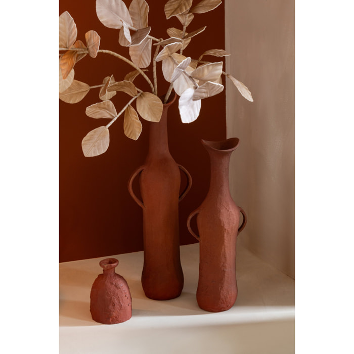 J-Line vase - aluminium - terracotta - small