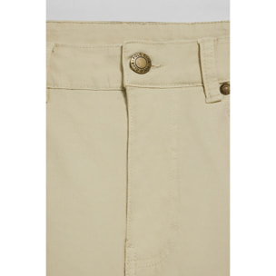 Pantalón Slim Voss en beige con cinco bolsillos