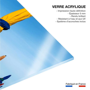 Tableau plage les parapluies de deauville  Tableau plexiglas