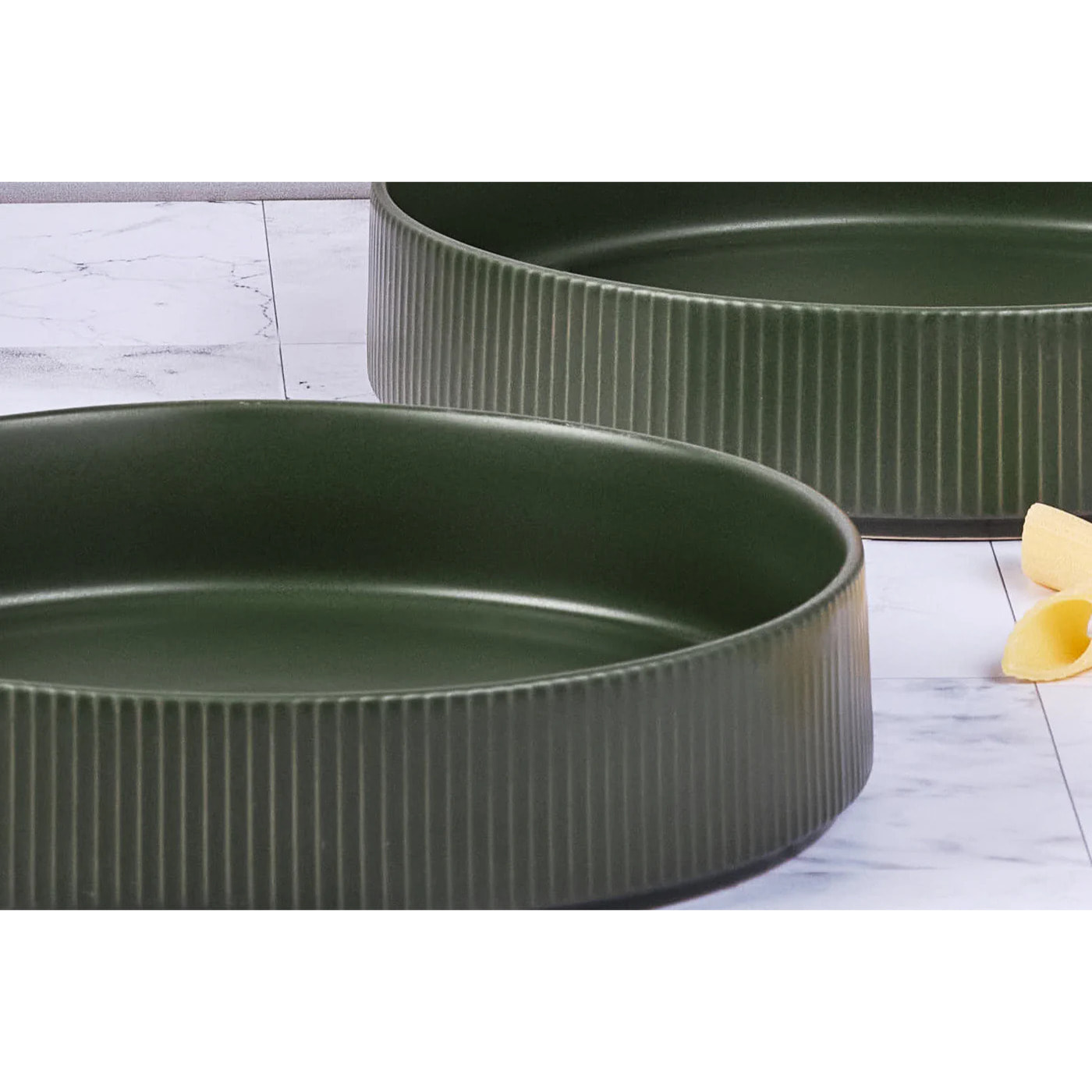 Assiette creuse SCANDI Ø21,5cm - 4 pièces - Olive