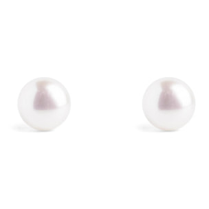 Pendientes Single Pearl Plata