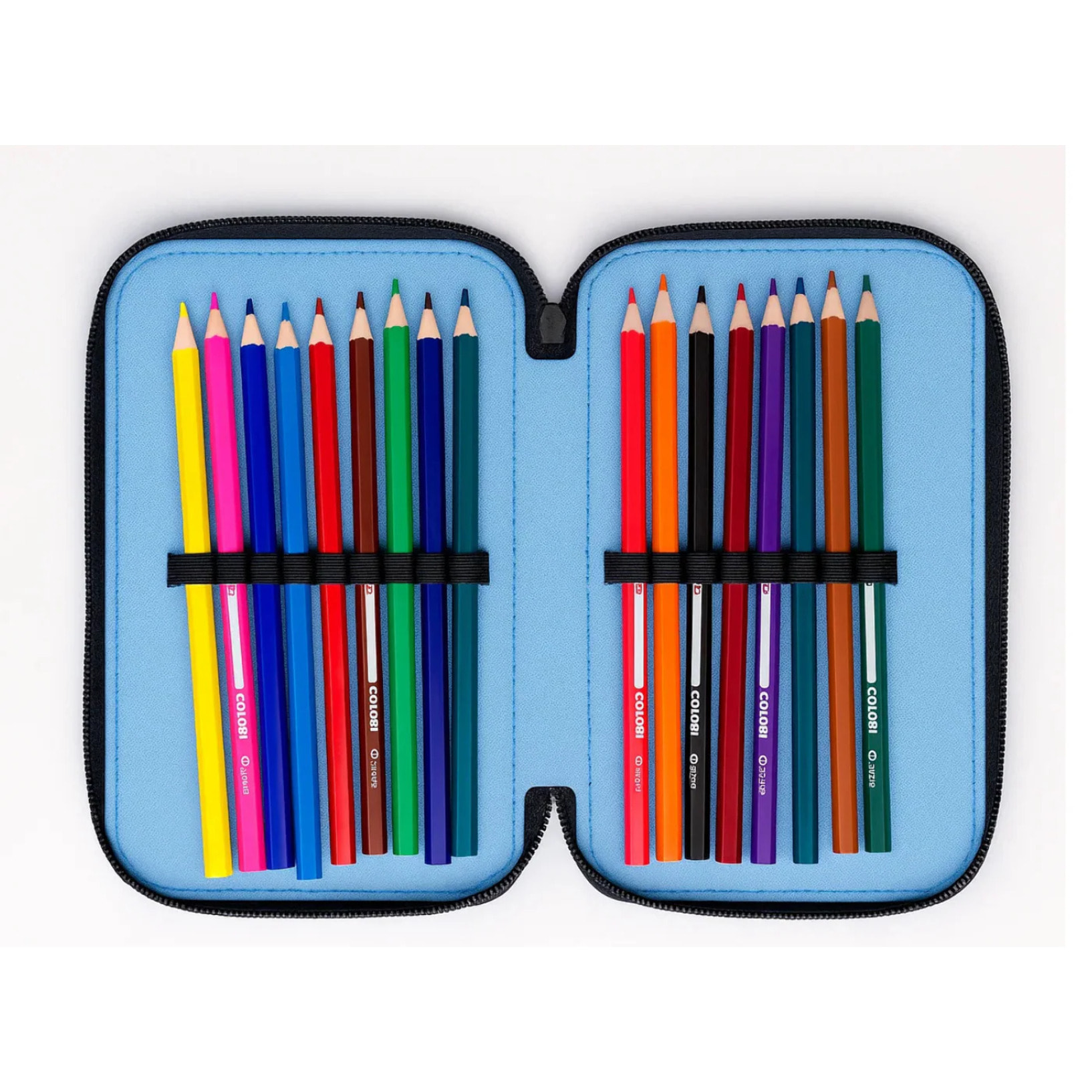 beSmart - ASTUCCIO TRIPLO 18+18 GIOTTO ABSTRACT BLU