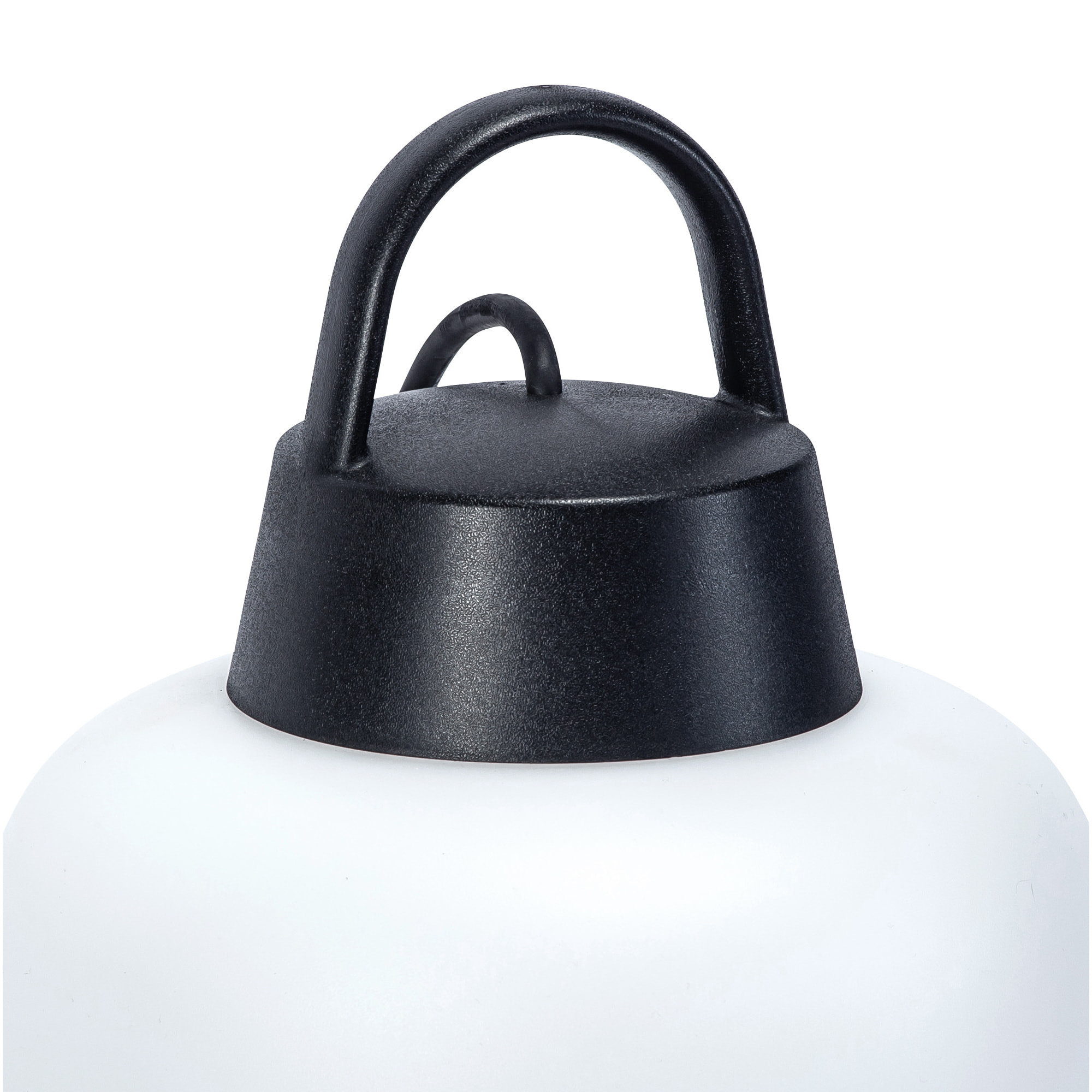 Forlight Lamtam - Lámpara de Sobremesa de Jardín E27 con Asa para Colgar IP44 para Exterior de Color Negro