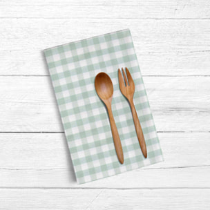 Pack de 2 torchons de cuisine Carreaux 150-12 - 45x70 cm